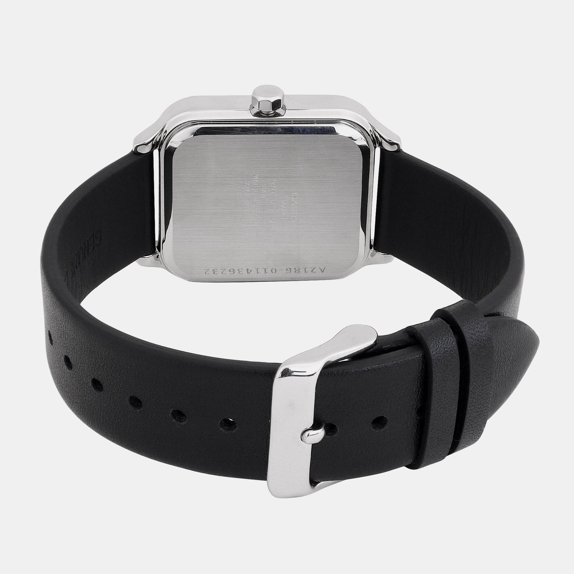 Enticer Men Quartz White Dial Chronograph Leather Watch A2186