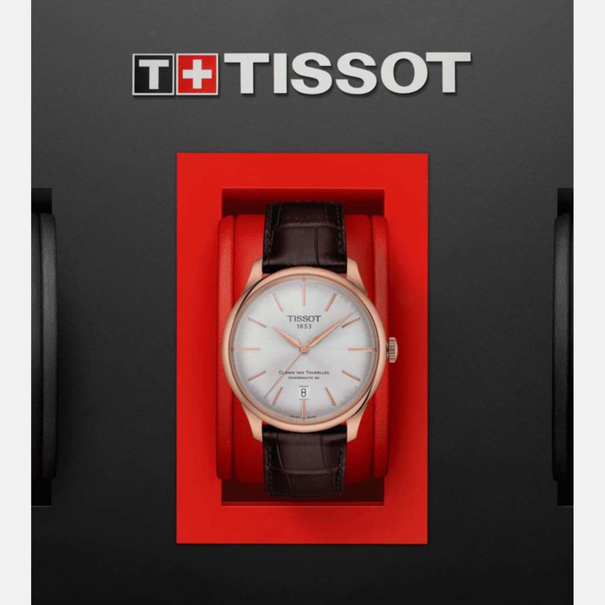 Chemin Des Tourelles Men Automatic Leather Watch T1398073603100