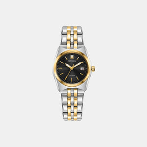 Corso Women Quartz Black Dial Analog Stainless Steel Watch EW2299-50E