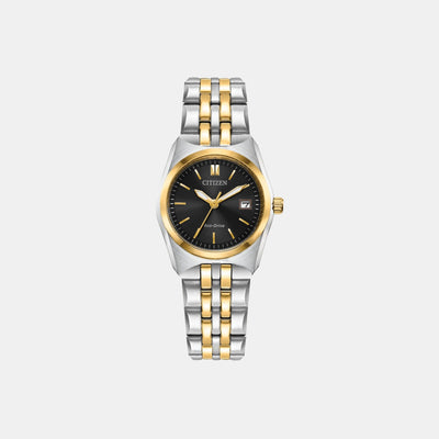 Corso Women Quartz Black Dial Analog Stainless Steel Watch EW2299-50E