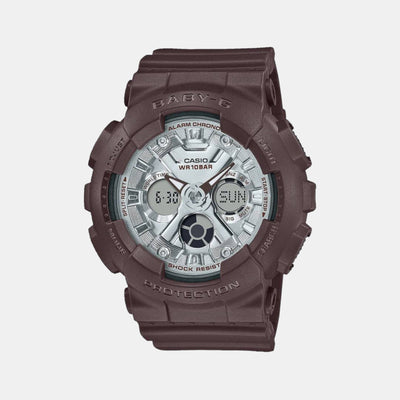 Baby-G Women Quartz Silver Dial Analog-Digital Resin Watch B229