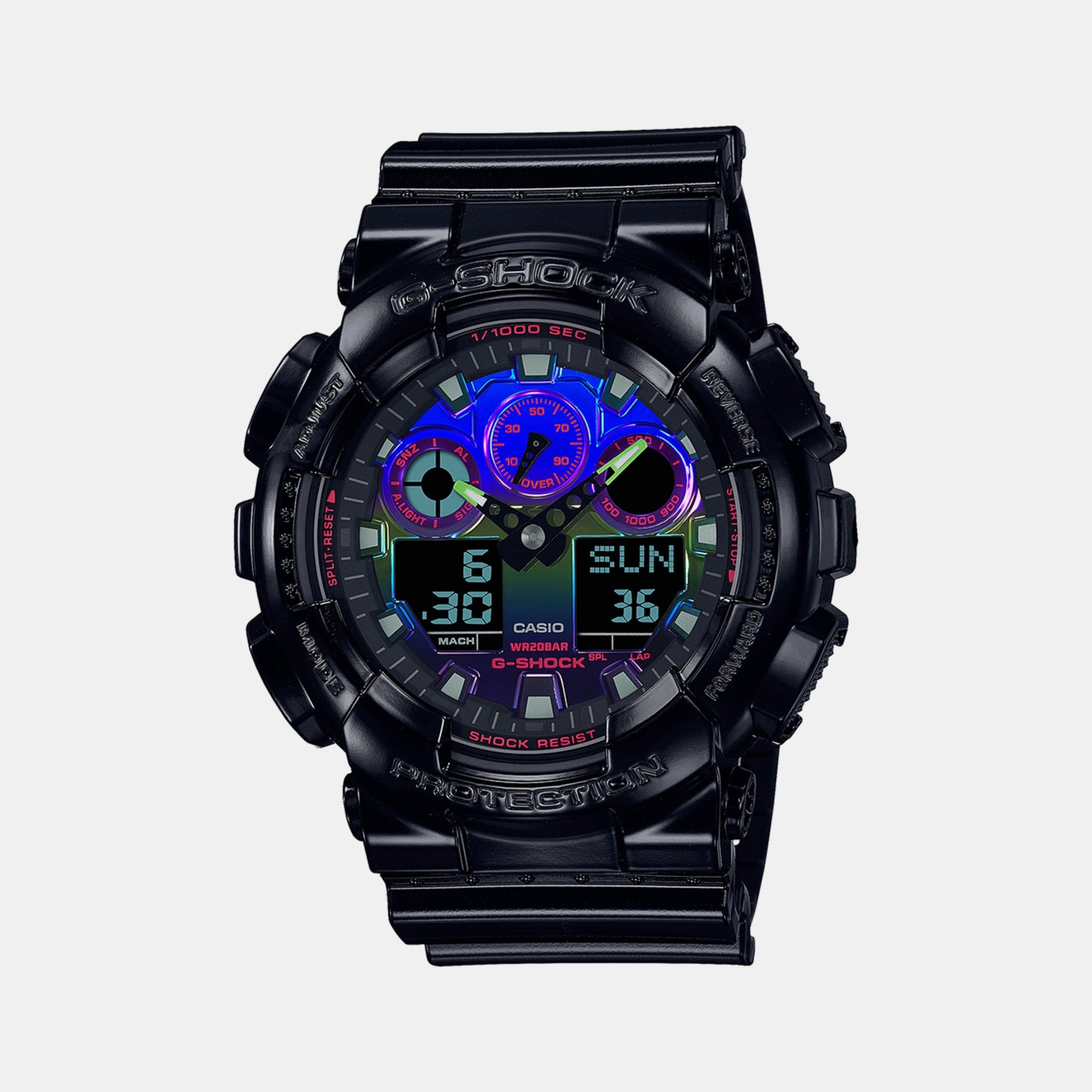 G-Shock Men Quartz Black Dial Analog-Digital Resin Watch G1365