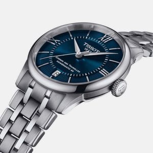 Chemin Des Tourelles Women Automatic Blue Dial Analog Stainless steel Watch T1392071104800