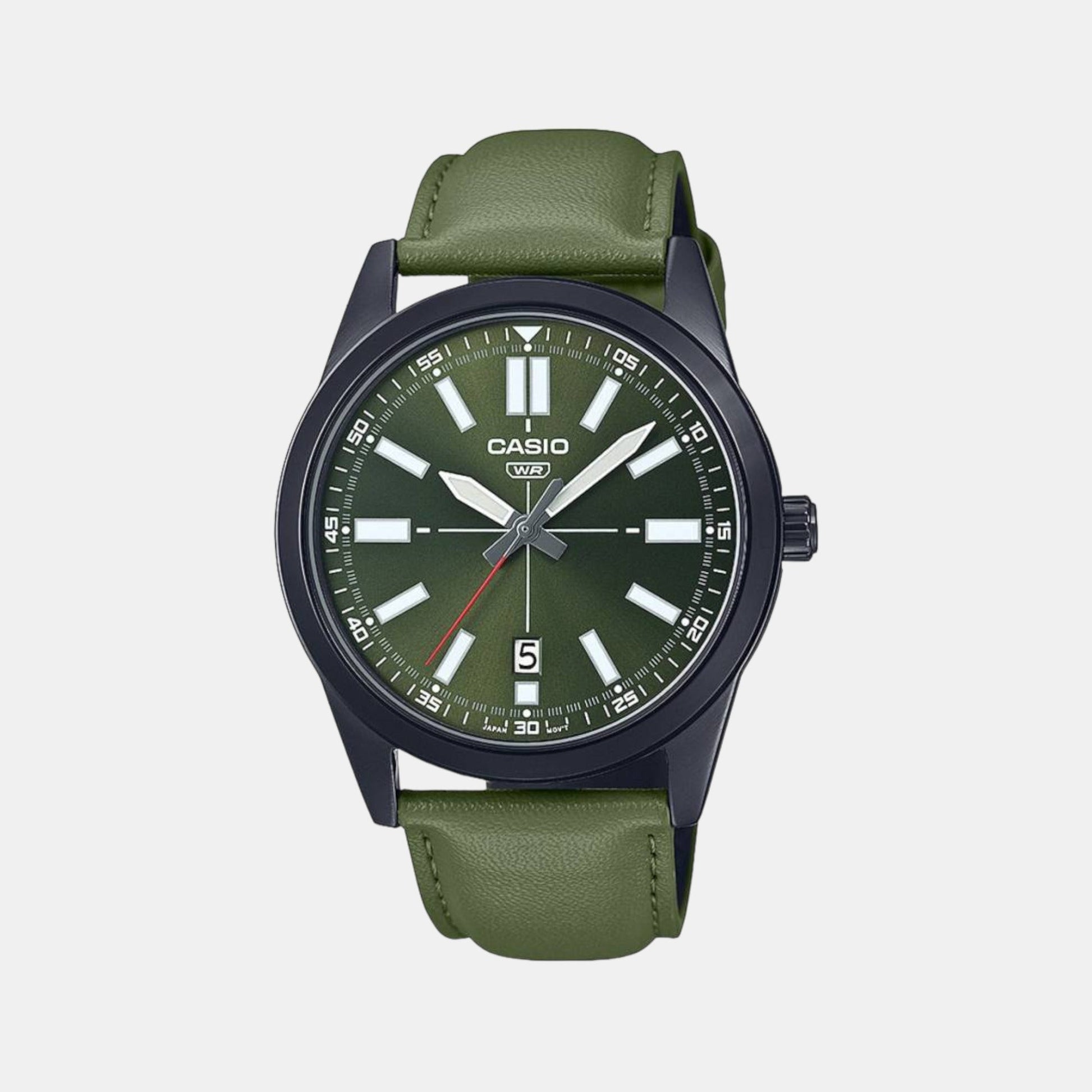 Enticer Men Quartz Green Dial Analog Leather Watch A1945