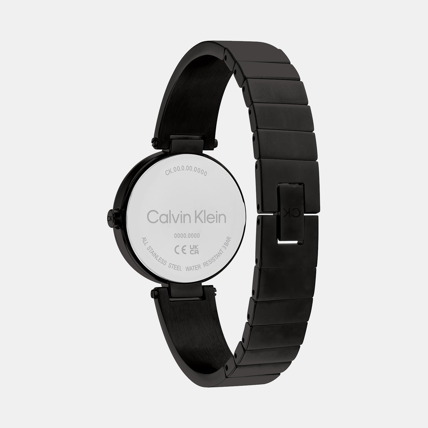 Ck Elevated Women Quartz Black Dial Analog Stainless Steel Watch 25200310