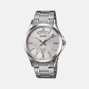 Enticer Men Quartz Silver Dial Analog Stainless Steel Watch A841