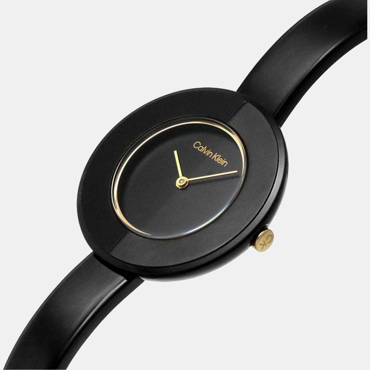 Confidence Women Quartz Black Dial Analog Stainless Steel Watch 25200024