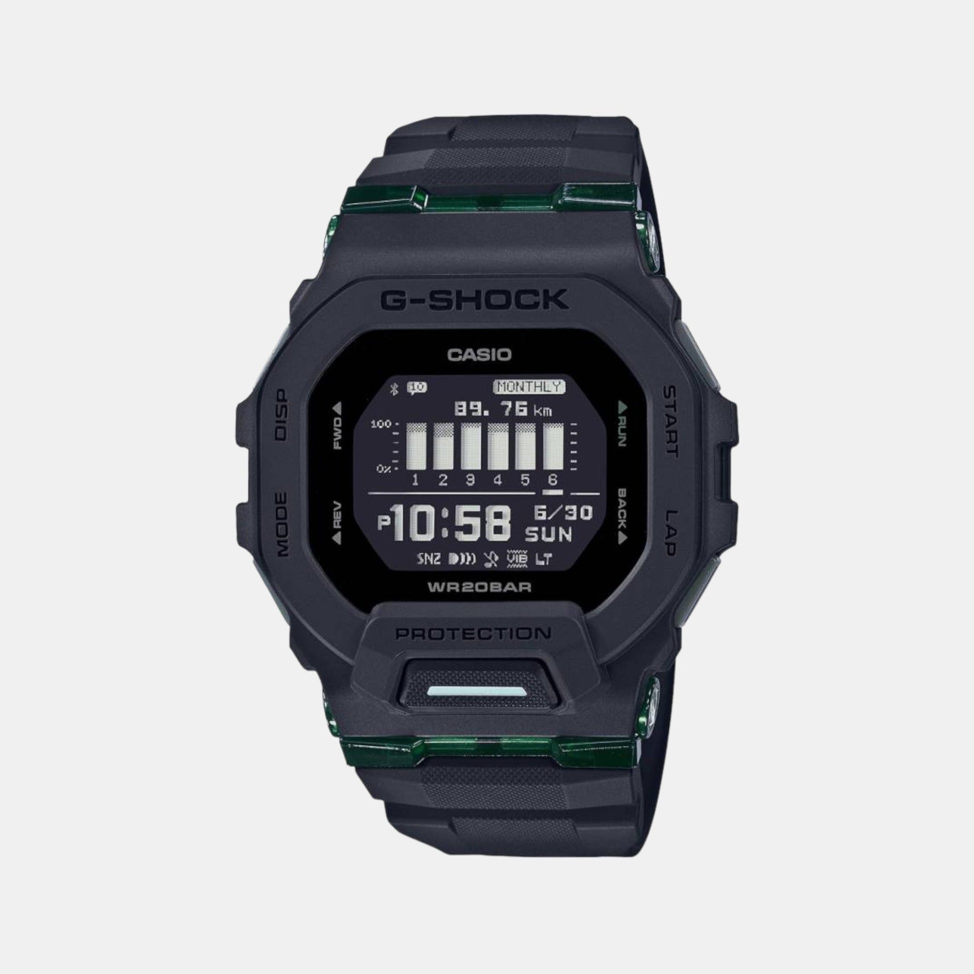 G-Shock Men Quartz Black Dial Digital Resin Watch G1247