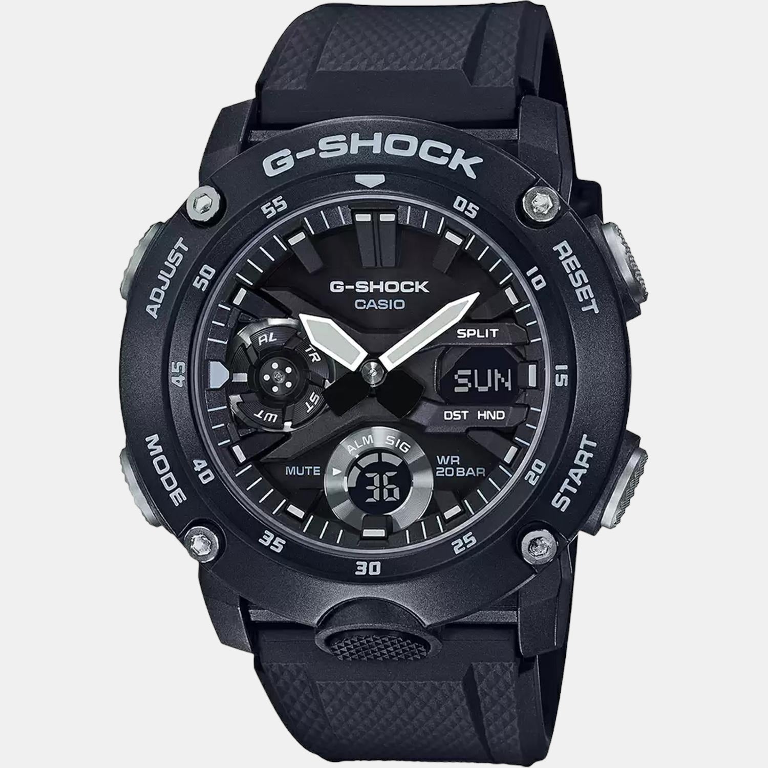 G-Shock Men Quartz Black Dial Analog-Digital Resin Watch G970
