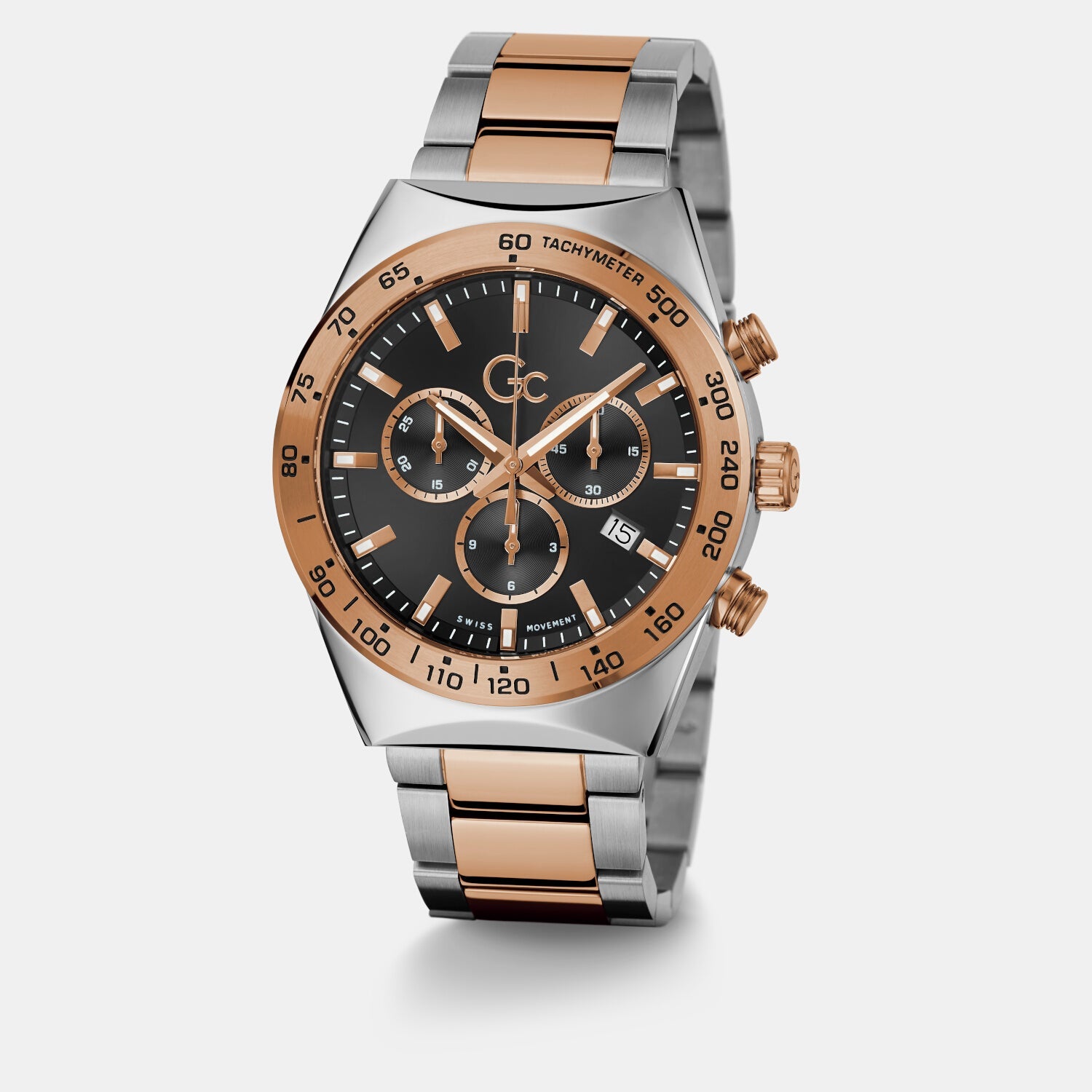 Clubhouse Chrono Men Quartz Black Dial Chronograph Stainless Steel Watch Z17003G2MF