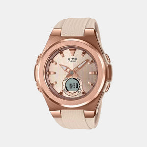 Baby-G Women Quartz Rose Gold Dial Analog-Digital Resin Watch BX194