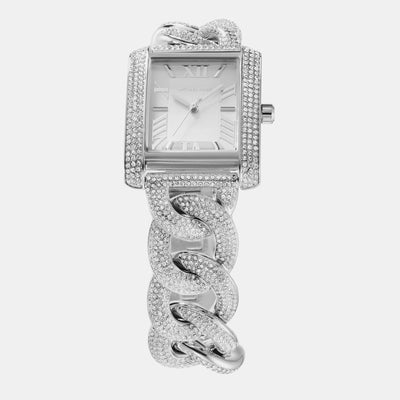 Emery Women Quartz White Dial Analog Stainless Steel Watch MK7299