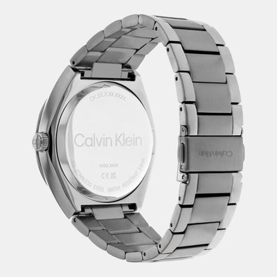 Casual Essentials Men Quartz Grey Dial Analog Stainless Steel Watch 25200197