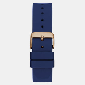 Asset Men Quartz Blue Dial Analog Silicone Watch GW0663G3