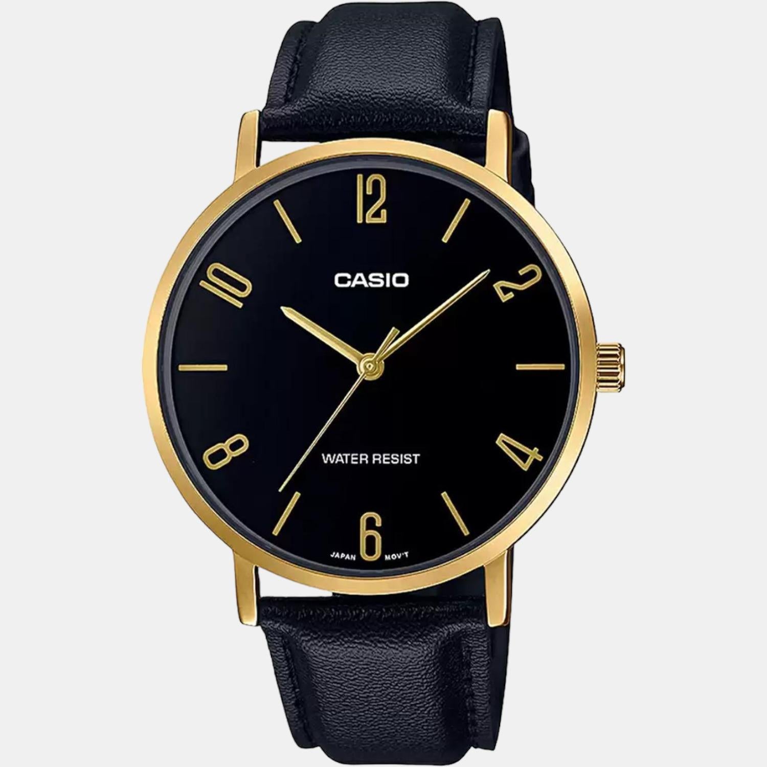 Enticer Men Quartz Black Dial Analog Leather Watch A1819