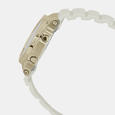 G-Shock Women Quartz White Dial Analog-Digital Resin Watch G1358