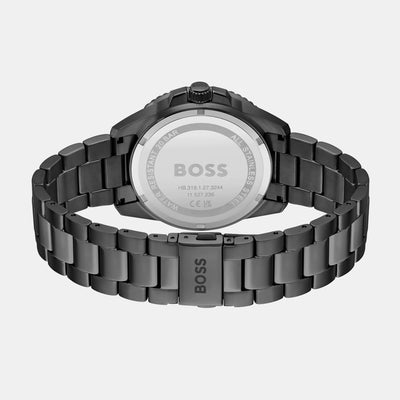 Ace Men Quartz Black Dial Analog Stainless Steel Watch 1514013