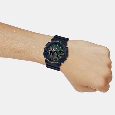 G-Shock Men Quartz Black Dial Analog-Digital Resin Watch G1387