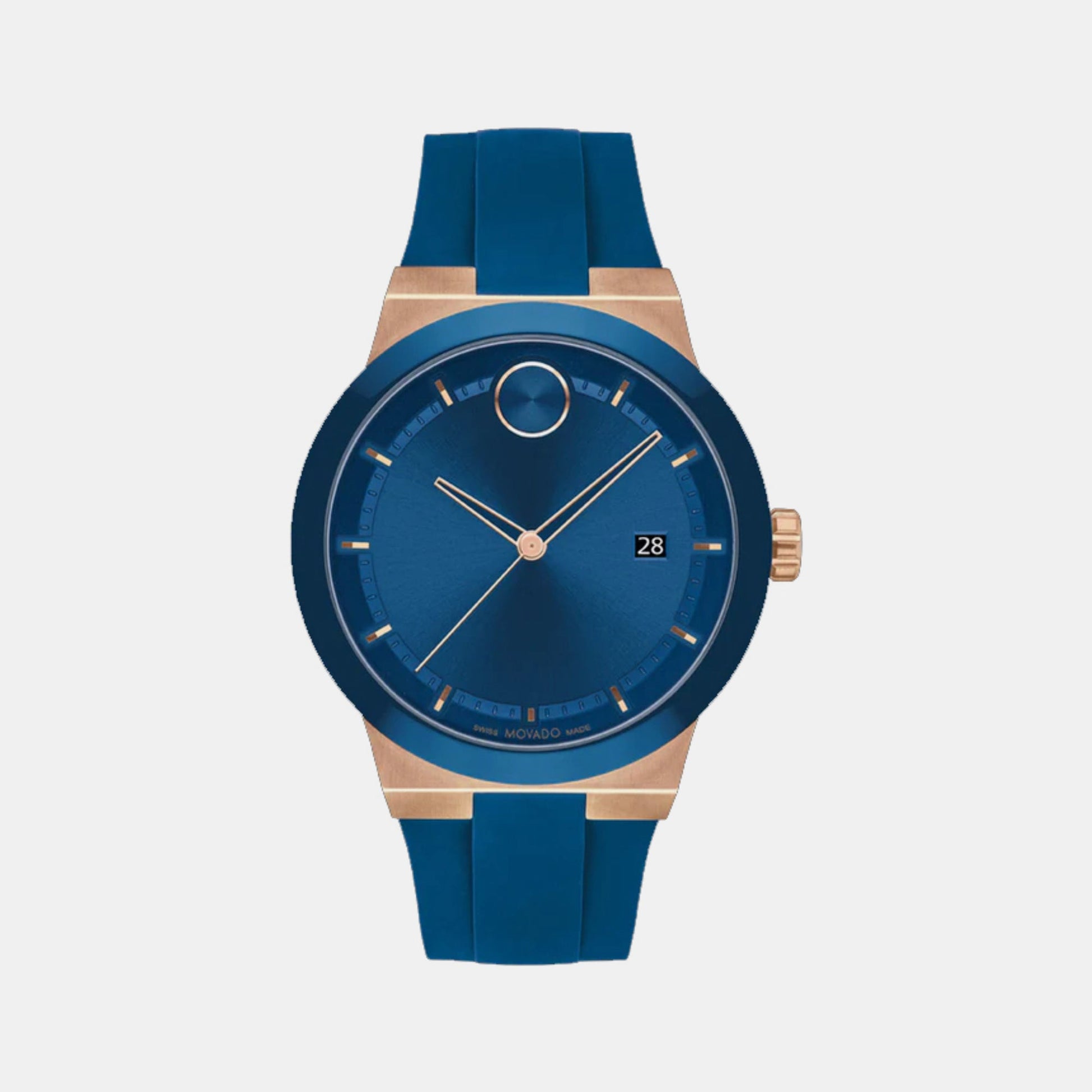 Bold Fusion Men Quartz Blue Dial Analog Silicone Watch 3601140