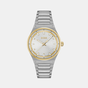 Candor Women Quartz Silver Dial Analog Stainless Steel Watch 1502734