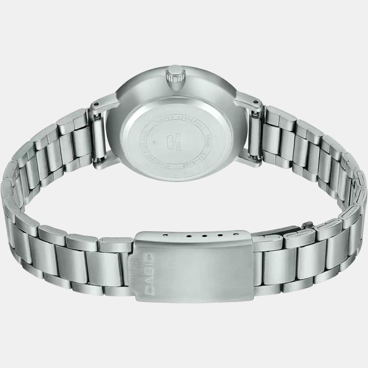 Enticer Women Quartz Blue Dial Analog Stainless Steel Watch A1998