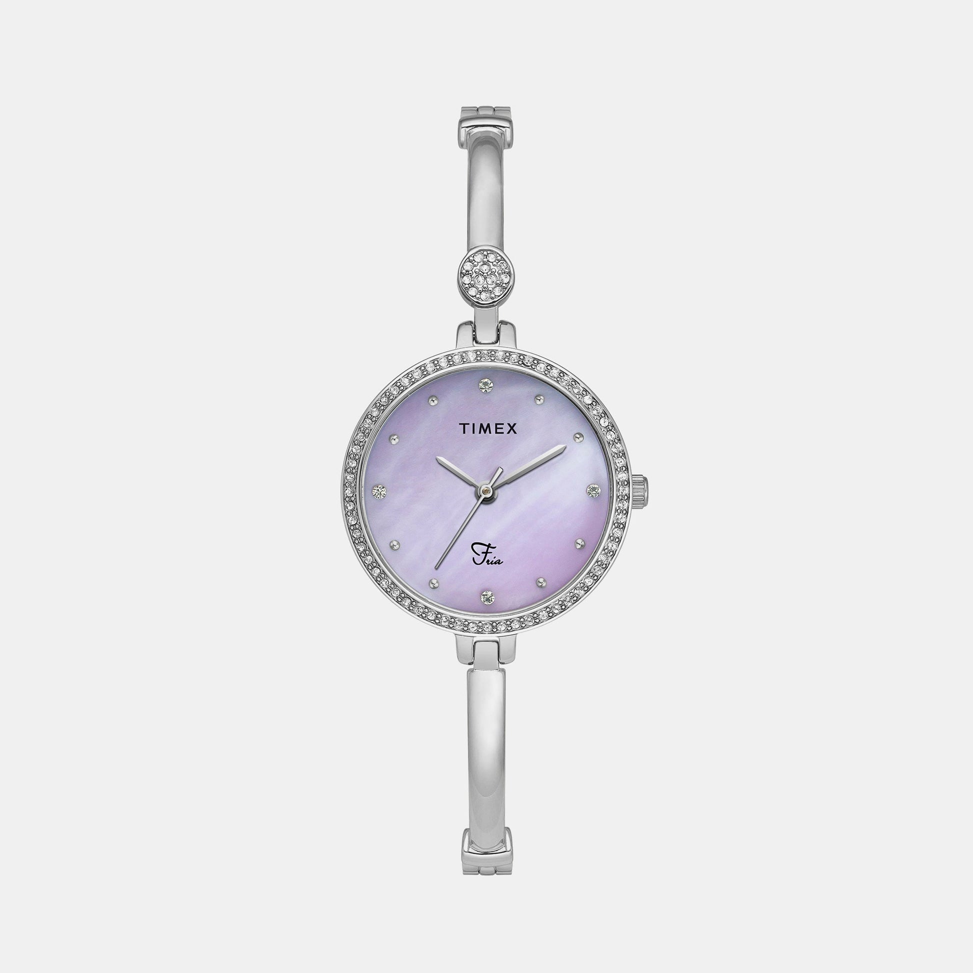 Fria Women Quartz Mother Of Pearl Dial Analog Brass Watch TWEL18400