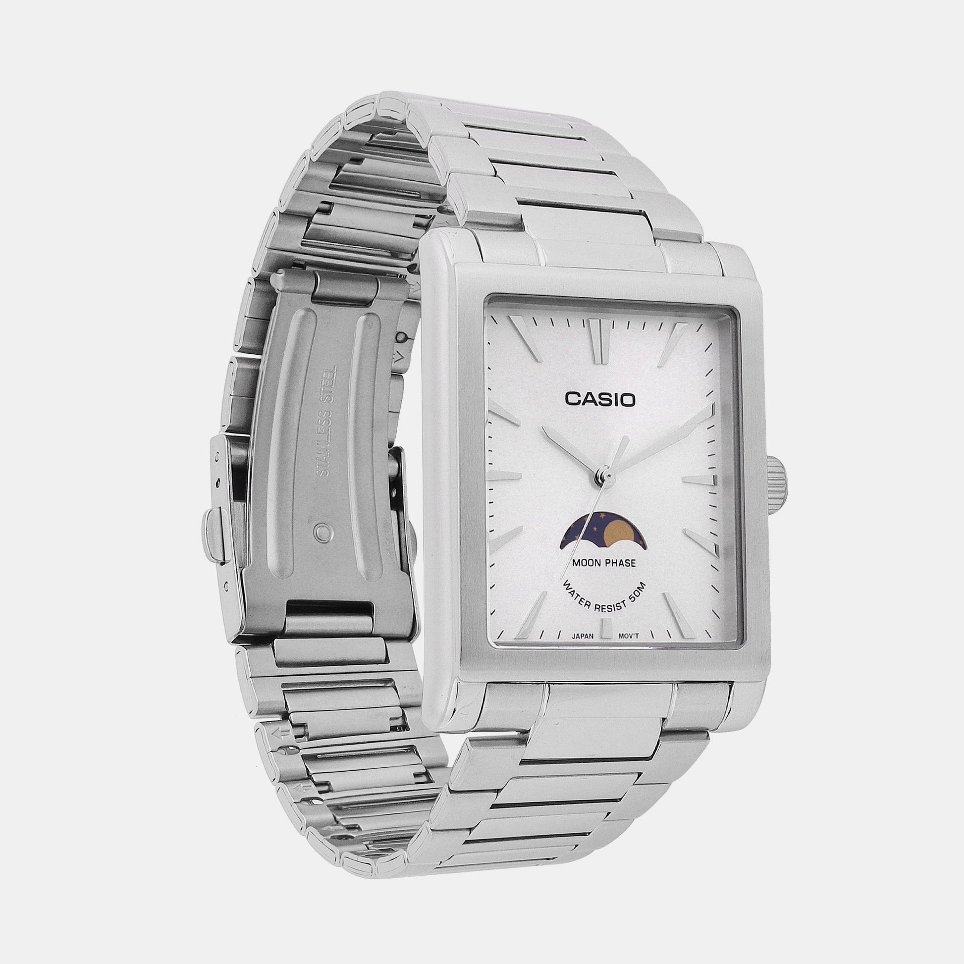 Enticer Men Quartz White Dial Analog Stainless Steel Watch A2171