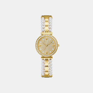 Gala Women Quartz Beige Dial Analog Stainless Steel Watch GW0531L2