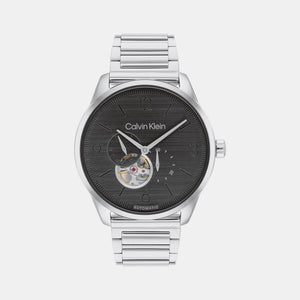 Ck Esteem Men Automatic Grey Dial Multi-Function Stainless Steel Watch 25200387