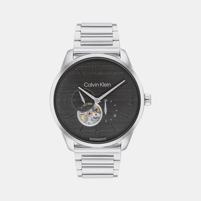 Ck Esteem Men Automatic Grey Dial Multi-Function Stainless Steel Watch 25200387