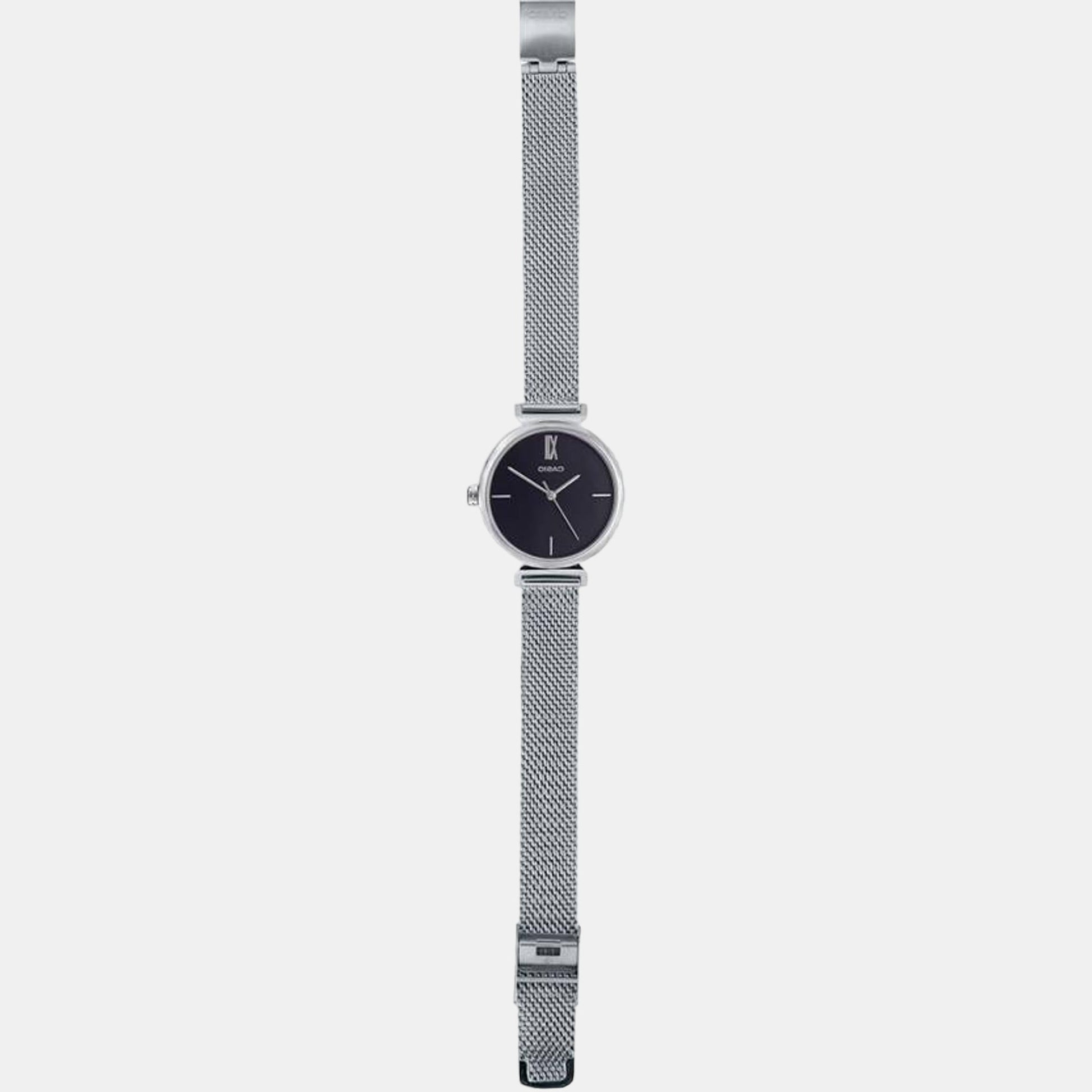 Enticer Women Quartz Black Dial Analog Stainless Steel Watch A2124