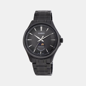 Enticer Men Quartz Black Dial Analog Stainless Steel Watch A2164