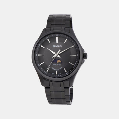 Enticer Men Quartz Black Dial Analog Stainless Steel Watch A2164