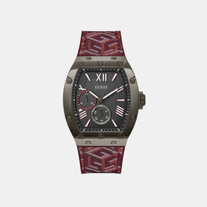 Falcon Men Quartz Grey Dial Analog Silicone Watch GW0645G4