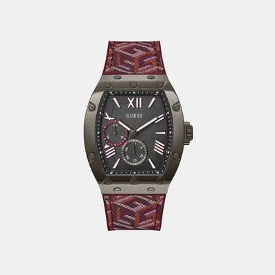 Falcon Men Quartz Grey Dial Analog Silicone Watch GW0645G4