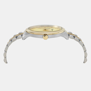 Ferragamo Duo Men Quartz Champagne Dial Analog Stainless Steel Watch SFCV00319