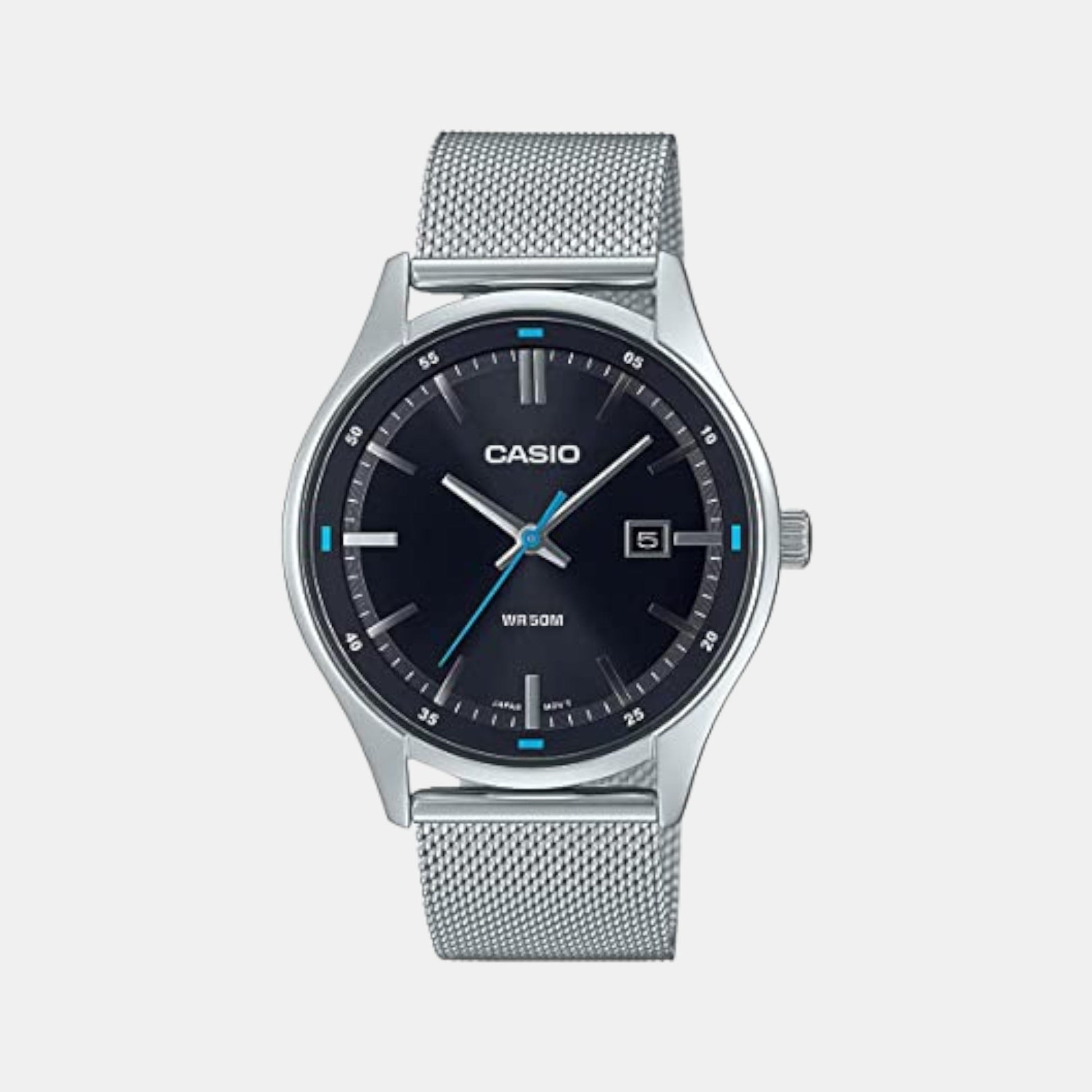 Enticer Men Quartz Black Dial Analog Stainless Steel Watch A2106
