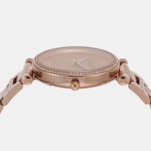 Carlie Women Quartz Rose Gold Dial Analog Stainless Steel Watch ES5317