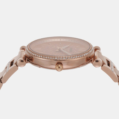 Carlie Women Quartz Rose Gold Dial Analog Stainless Steel Watch ES5317