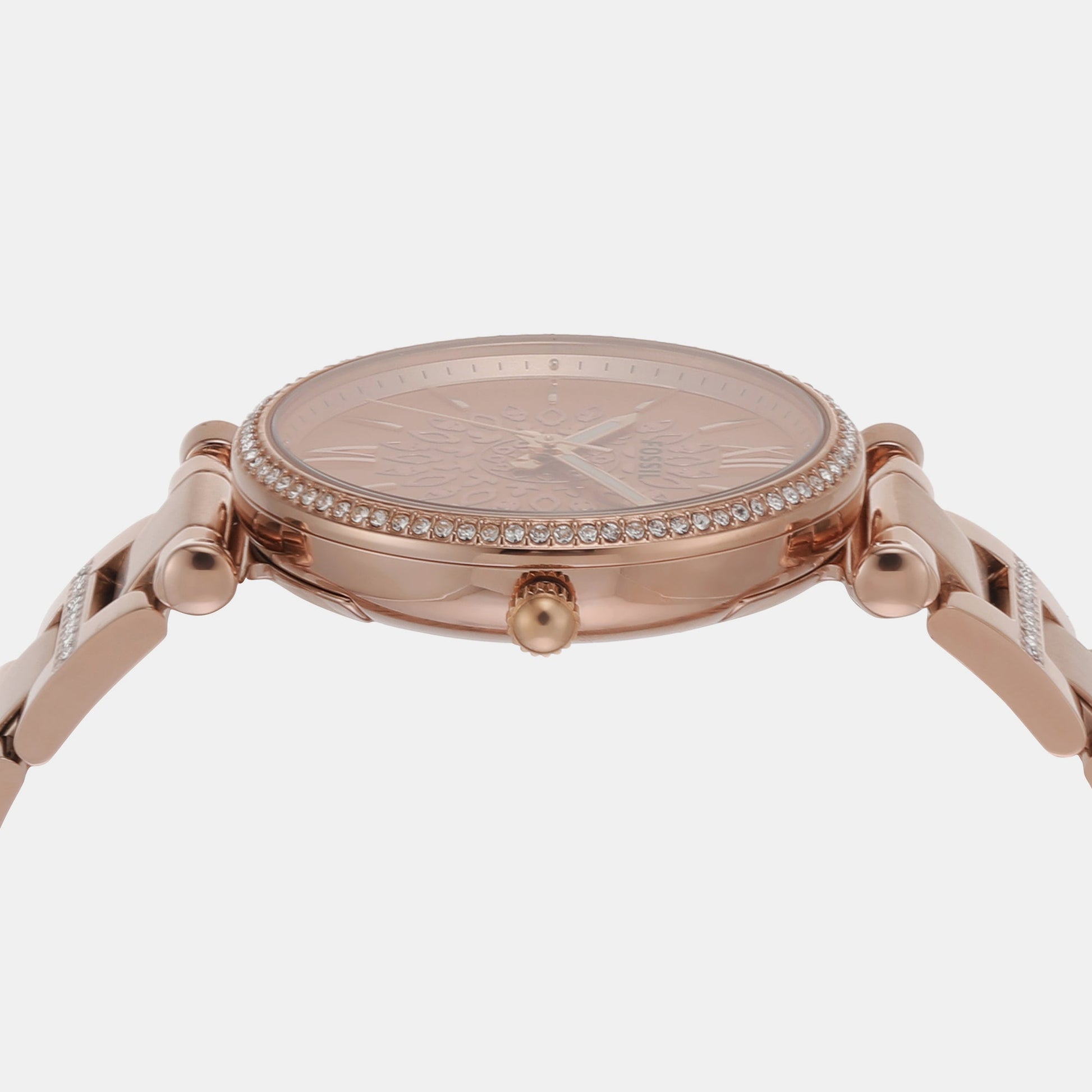 Carlie Women Quartz Rose Gold Dial Analog Stainless Steel Watch ES5317