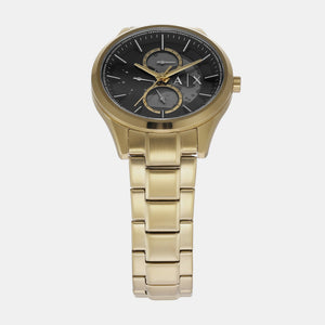 Dante Men Quartz Black Dial Chronograph Stainless Steel Watch AX1875