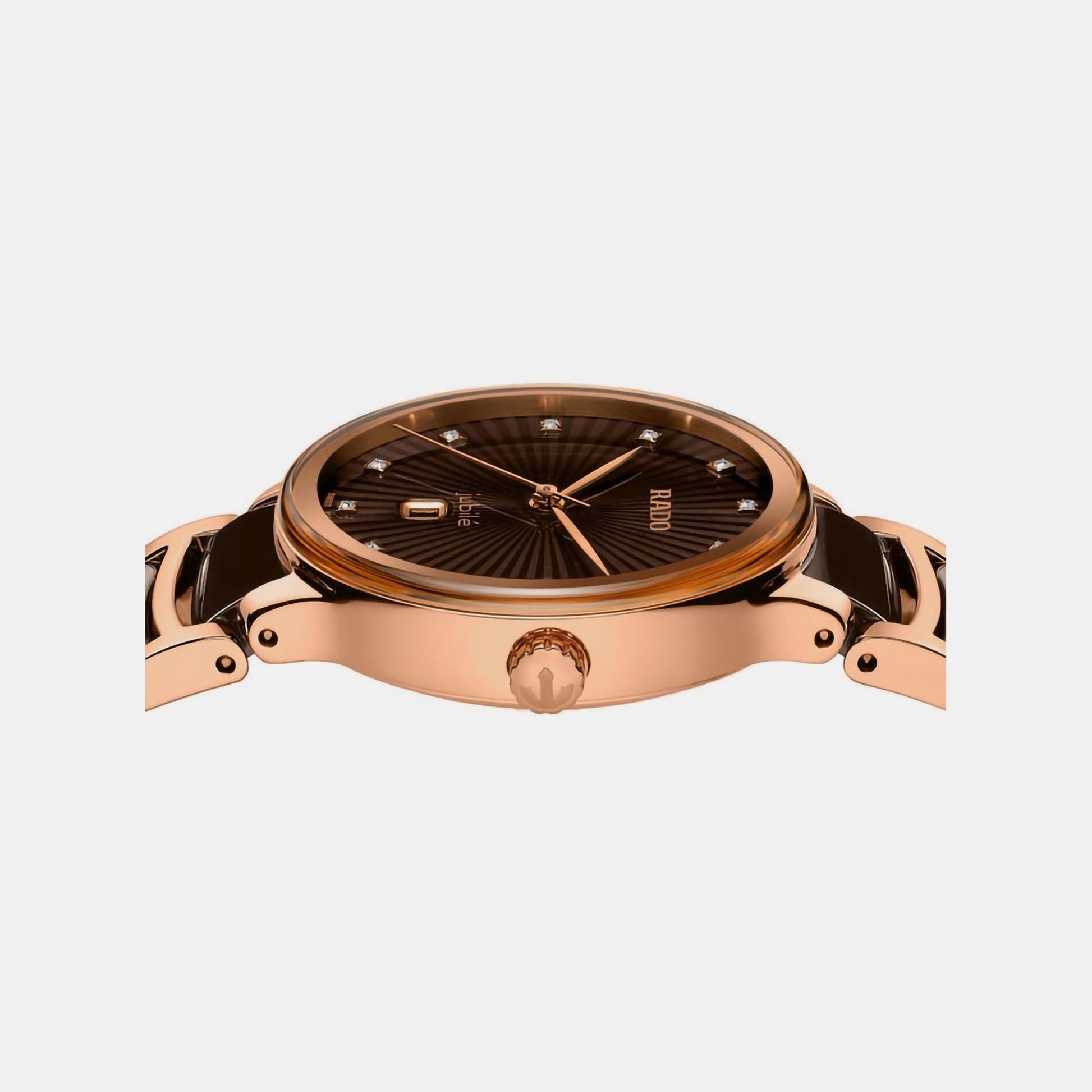 Centrix Women Quartz Brown Dial Chronograph Ceramic Watch R30024732