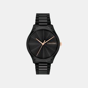 Ck Burst Unisex Quartz Black Dial Analog Stainless Steel Watch 25200233