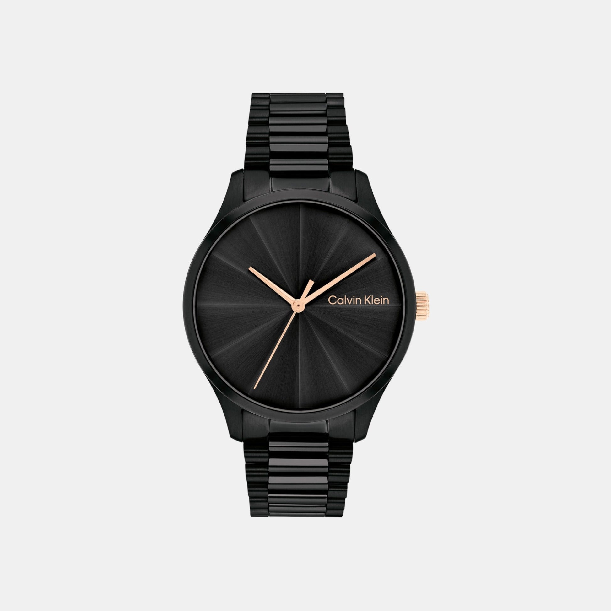 Ck Burst Unisex Quartz Black Dial Analog Stainless Steel Watch 25200233