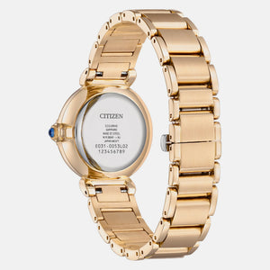 Citizen L Women Eco-Drive Mother Of Pearl Dial Analog Stainless Steel Watch EM1073-85Y