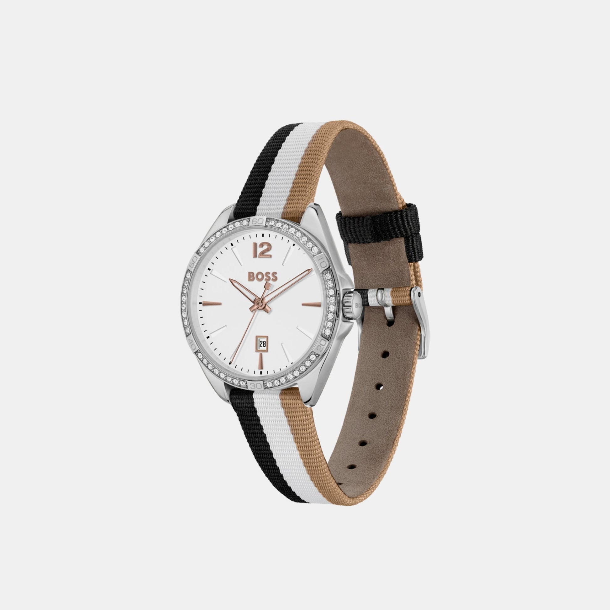 Felina Women Quartz White Dial Analog Nylon Watch 1502645
