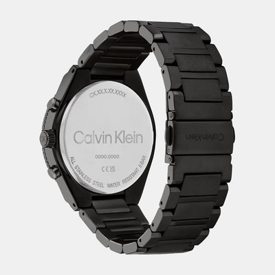 Ck Fearless Men Quartz Black Dial Chronograph Stainless Steel Watch 25200303