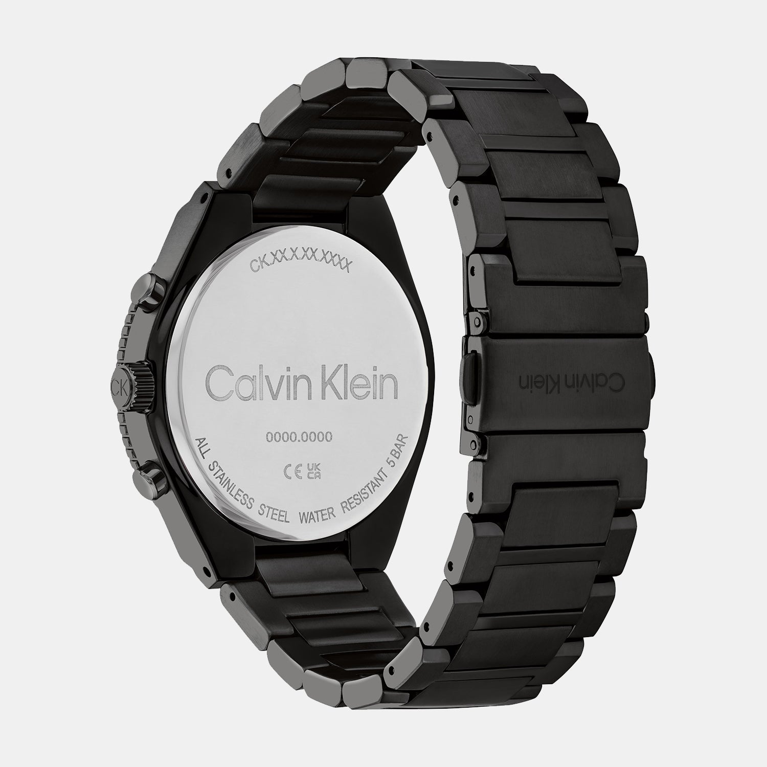 Ck Fearless Men Quartz Black Dial Chronograph Stainless Steel Watch 25200303