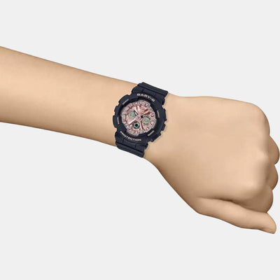 Baby-G Women Quartz Gold Dial Analog-Digital Resin Watch BX177