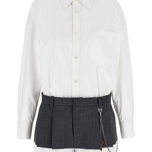 Alexander Wang Pre-styled Shirt Dress W Chain Dress